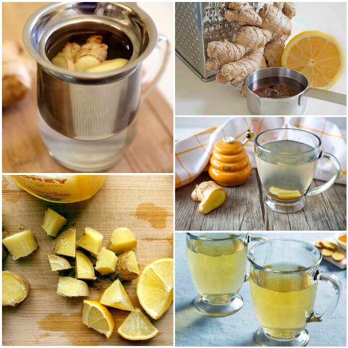 té de jengibre con limón