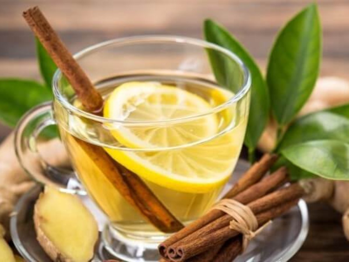 Drink ginger and lemon tea in the morning and evening.