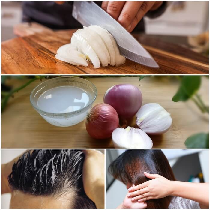 Jugo y mascarilla de cebolla para el cabello